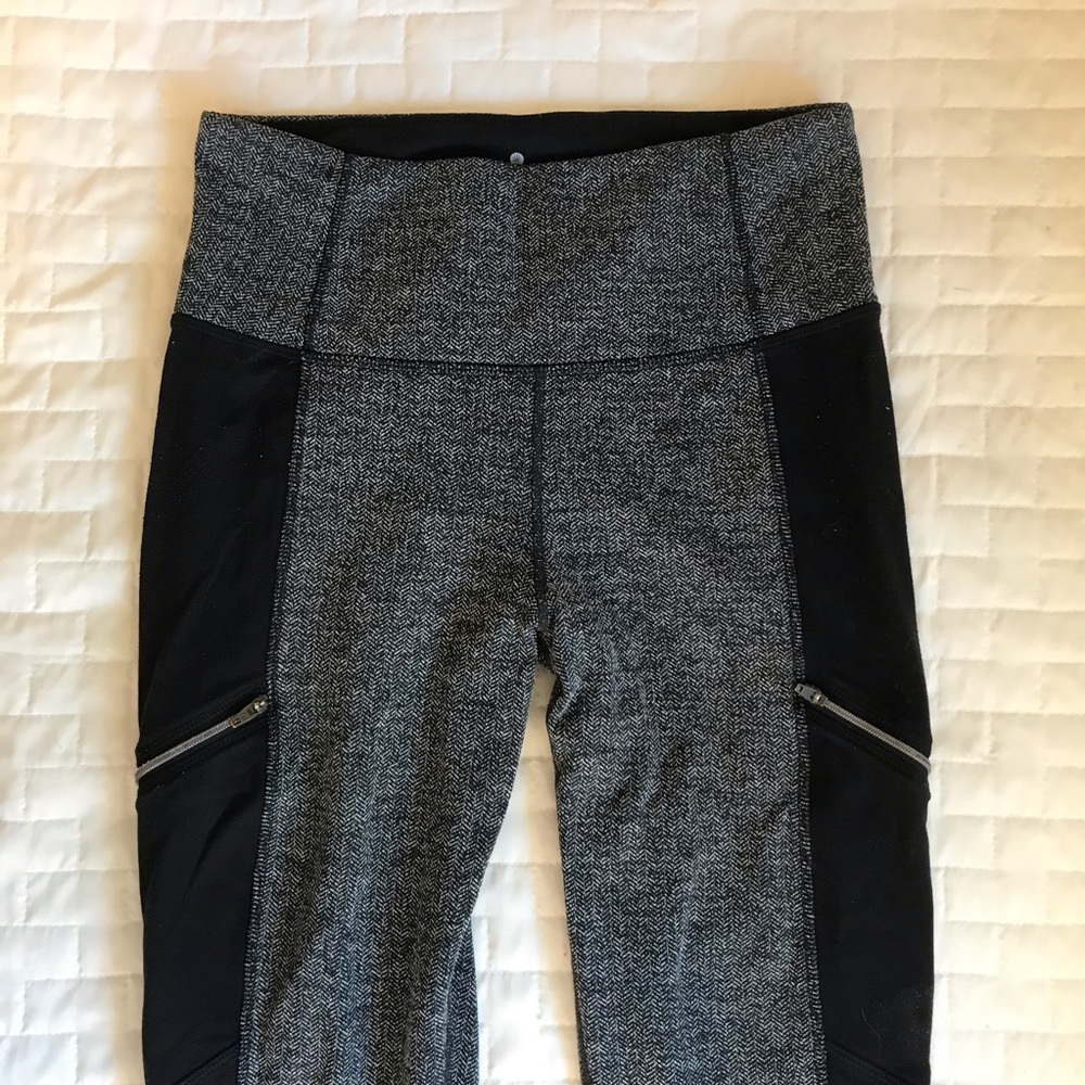 Athleta Leggings With Side Zippers